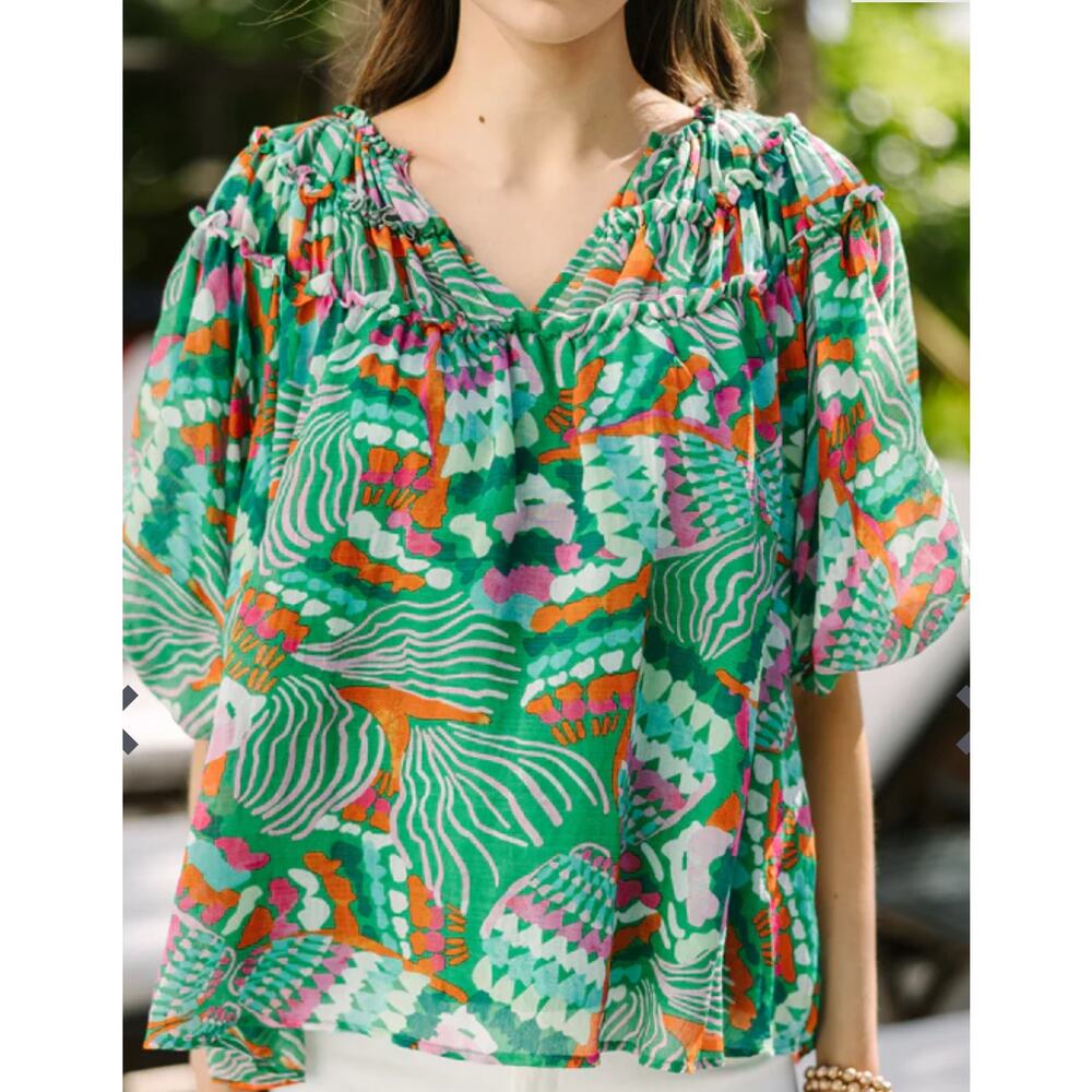 Entro Multicolor Patterned Blouse - Picture 2 of 7